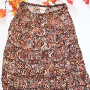 Brown Full length Skirt